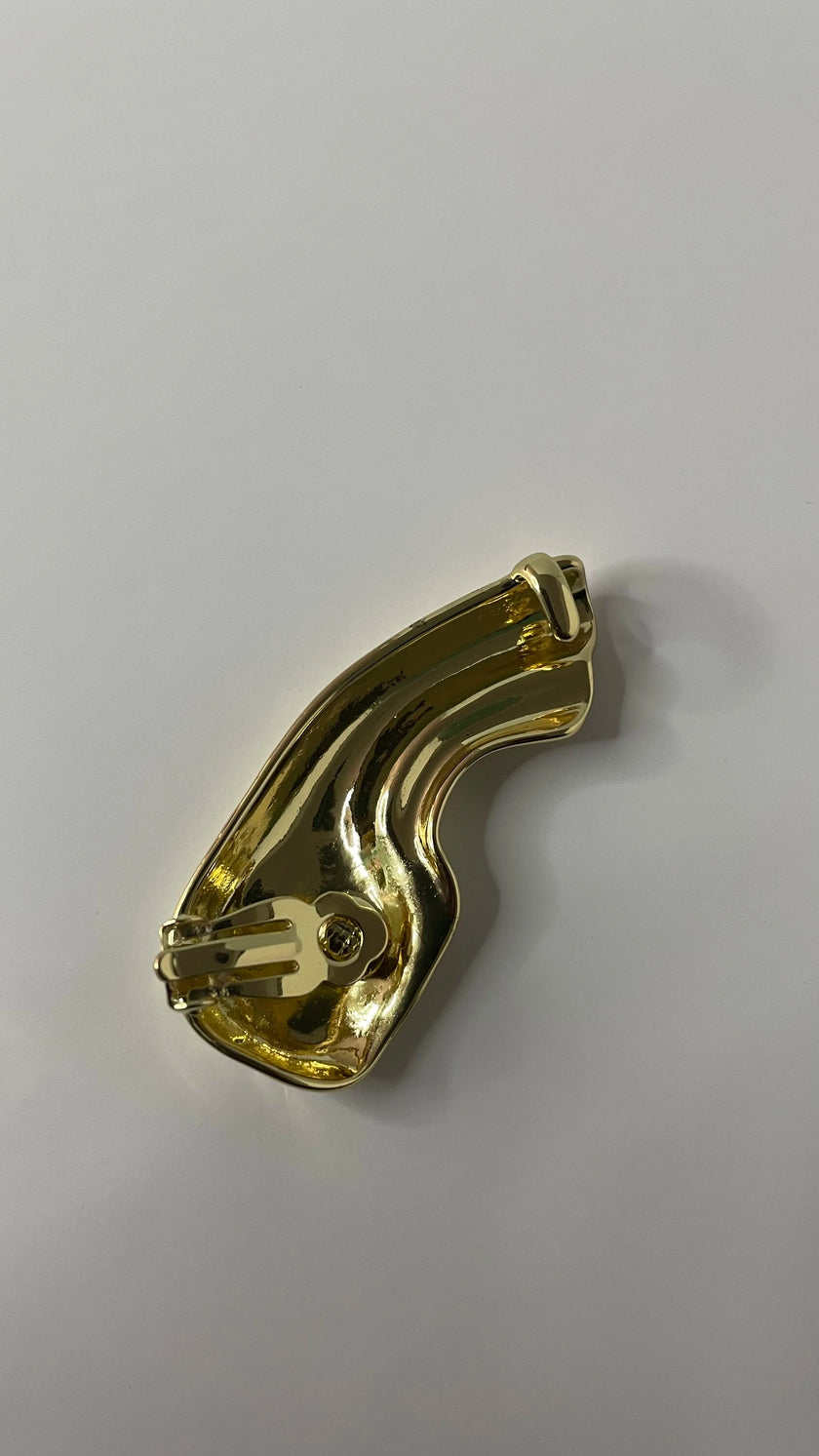 Berni Gold Half Ear Contour Earring