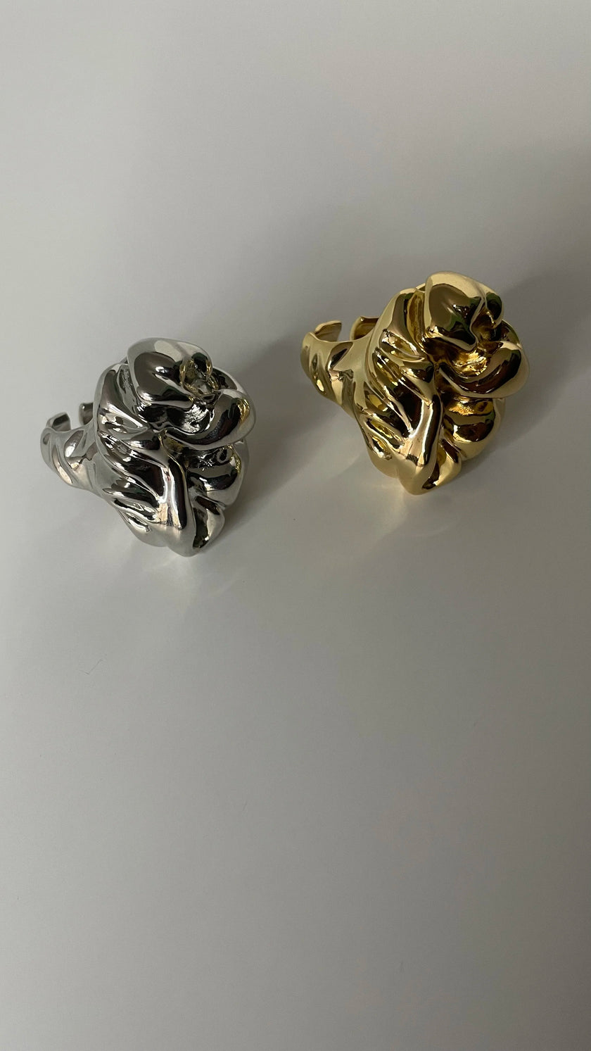 Mutsa Silver Molten Metal Ring