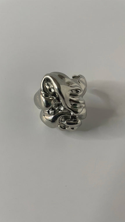 Mutsa Silver Molten Metal Ring