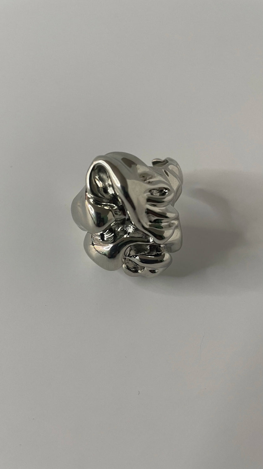 Mutsa Silver Molten Metal Ring