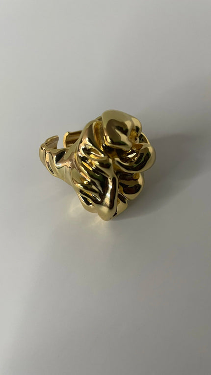 Mutsa Gold Molten Metal Ring