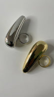Amy Gold Elongated Teardrop Ring