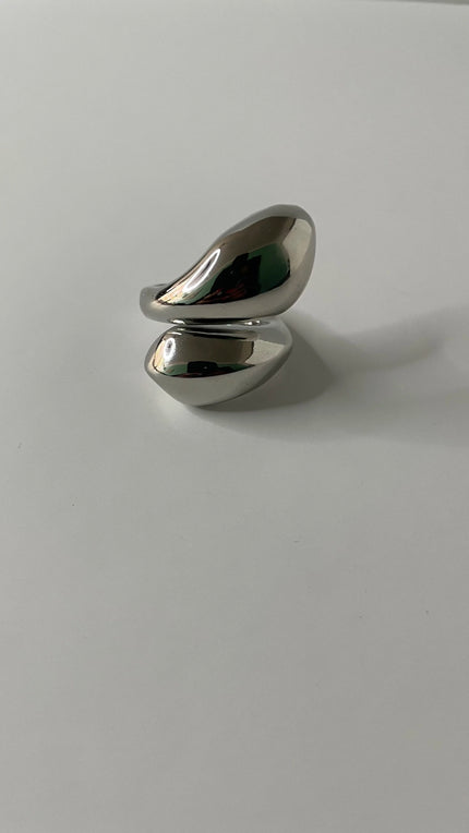 Kaya Silver Wrap Around Teardrop Ring