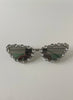 Nolwazi Silver Embellished Cat-Eye Sunglasses