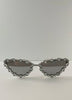 Nolwazi Silver Embellished Cat-Eye Sunglasses