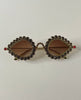 Berni Gold Embellished Tiff Droplet Sunglasses