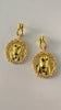Nthabe Gold Pearl Encrusted Anatomy Earrings