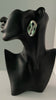 Thandi Silver Oval Textured Leaf Earrings