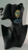 Mali Embellished Eye Gold Drop Earrings