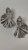 Obakeng Silver Ridge Shell Drop Earring