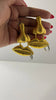 Crystal Gold Bouche & Oreilles Textured Earrings