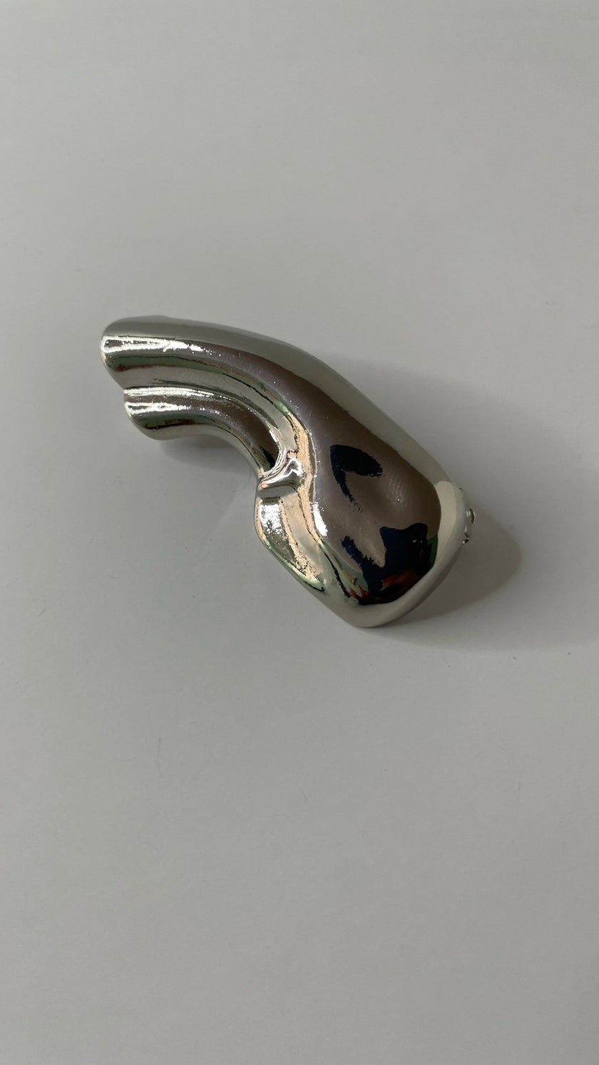 Berni Silver Half Ear Contour Earring