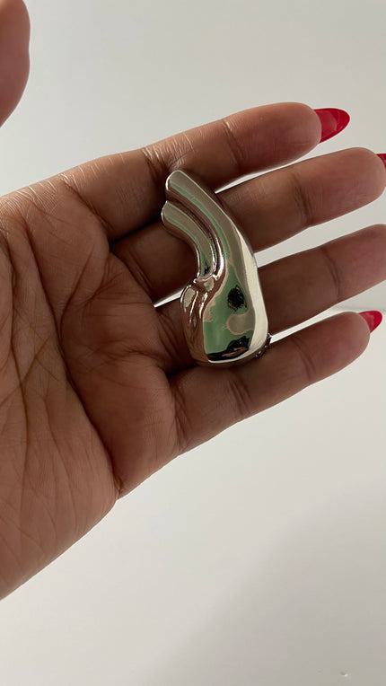 Berni Silver Half Ear Contour Earring