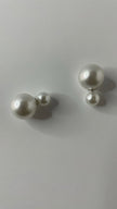 Sash Modern Double - Sided Pearl Earring
