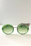 Noku Transparent Green Tinted Lens Sunglasses