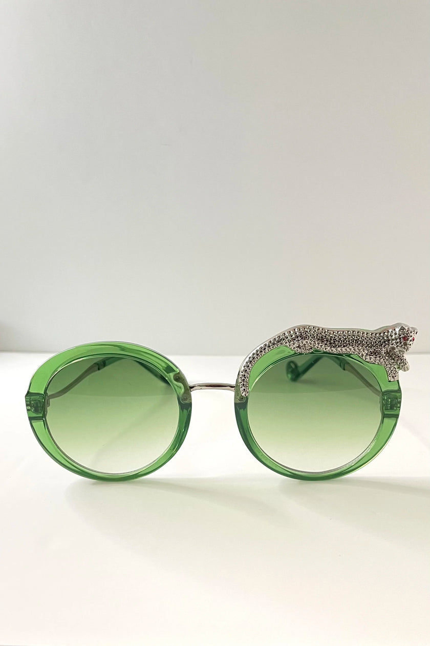 Noku Transparent Green Tinted Lens Sunglasses
