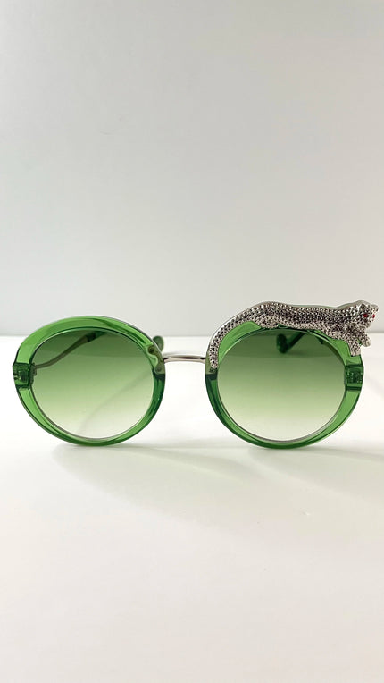 Noku Transparent Green Tinted Lens Sunglasses