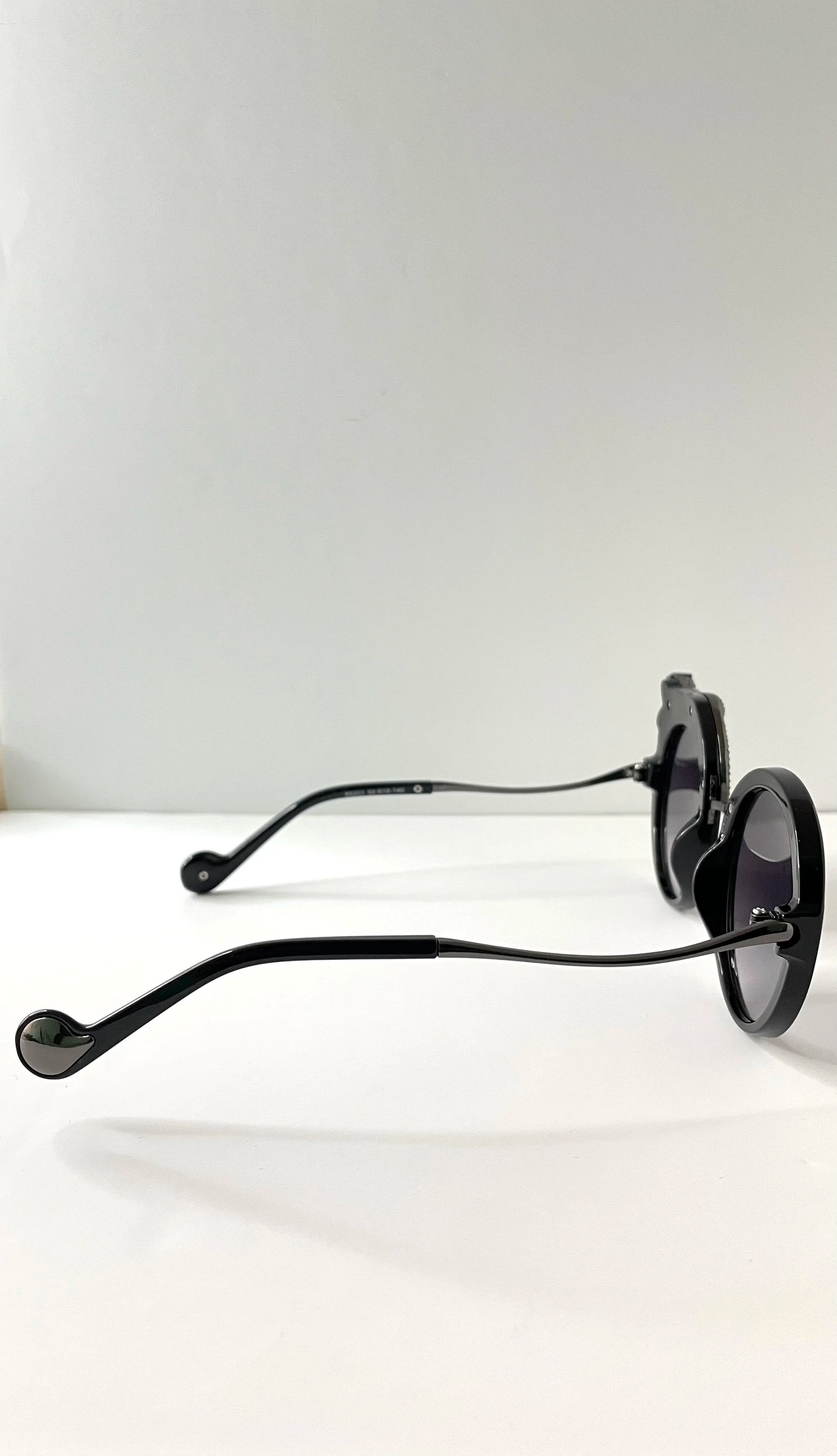 Noku Black Embellished Tinted Lens Sunglasses