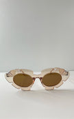 Pretty Peach Flower Cat-Eye Sunglasses