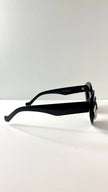 Noks Black & Silver Double Frame Cateye Sunglasses