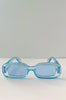 Puleng Transparent Light Blue Y2K Silhouette Sunglasses